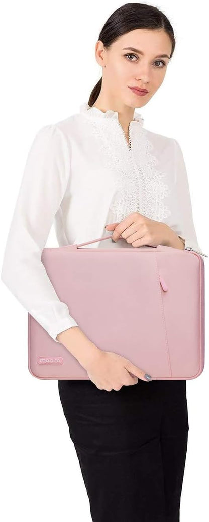 MOSISO Compatible with MacBook Air 13 inch Case 2022 2021 2020 2019 2018 Release A2337 M1 A2179 A1932 Retina Display Touch ID, Plastic Hard Shell&360 Protective Sleeve Bag&Keyboard Skin, Rose Quartz iMosiso