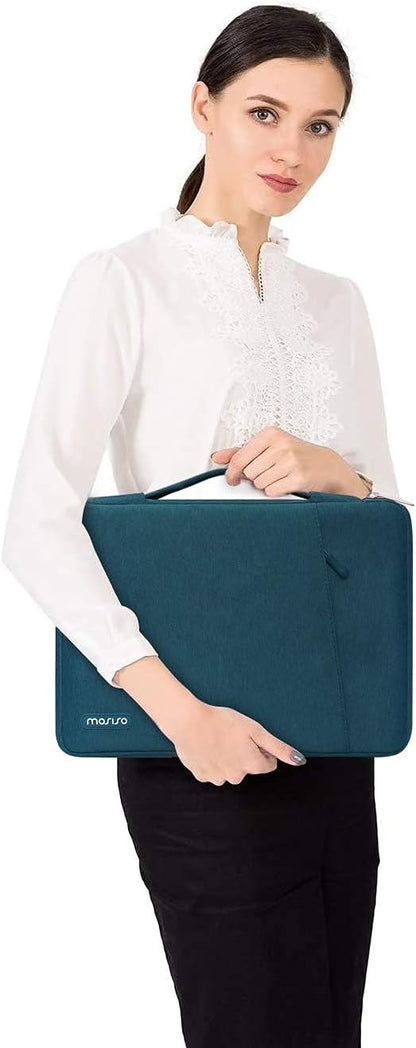 MOSISO Compatible with MacBook Air 13 inch Case 2022 2021 2020 2019 2018 Release A2337 M1 A2179 A1932 Retina Display Touch ID, Plastic Hard Shell&360 Protective Sleeve Bag&Keyboard Skin, Deep Teal iMosiso