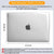 MOSISO Compatible with MacBook Air 13.6 inch Case 2025 2024 2023 2022 M4 M3 M2 Touch ID, Hard Shell Cover for MacBook Air Case 13.6 A3240 A3113 A2681 with Keyboard Cover Skin, Crystal Clear