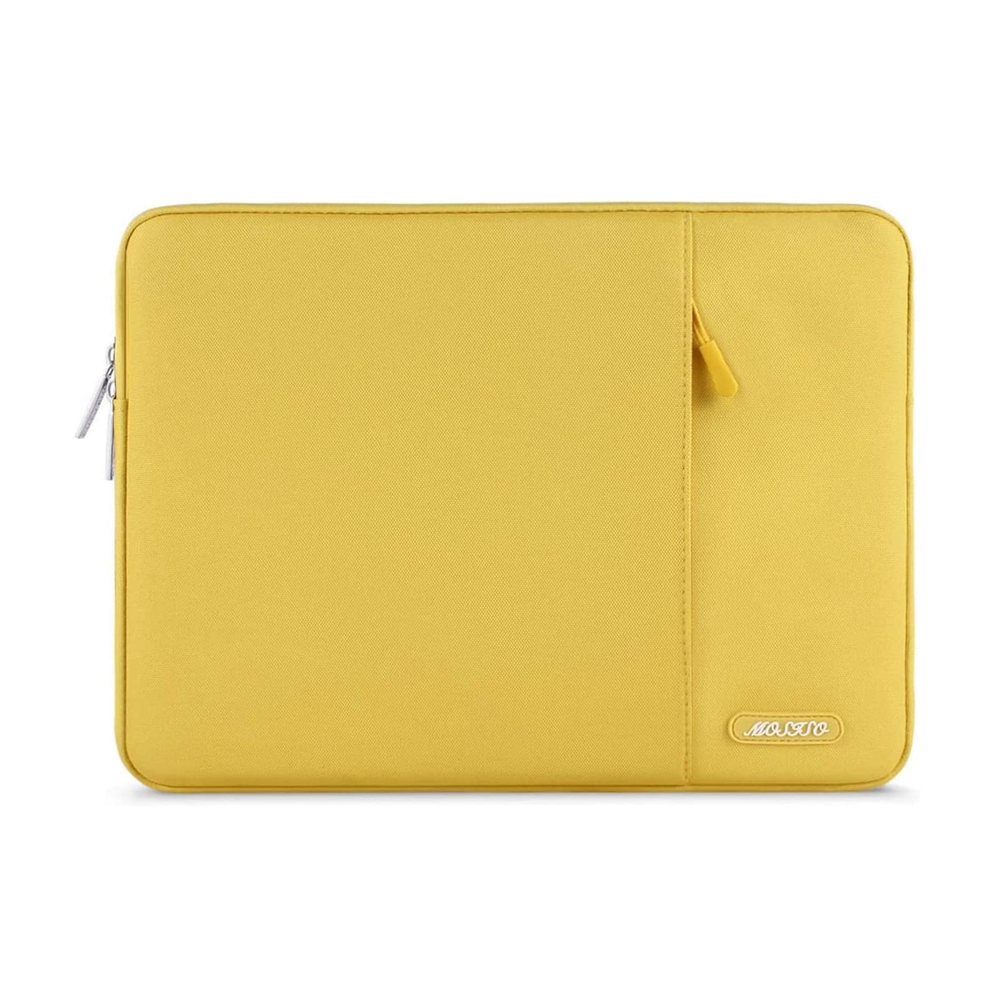 MOSISO Polyester Vertical Laptop Sleeve with Front Pocket, 12.3-18.5 Inch Universal Fit for MacBook Pro 16 M1/M2/M3/M4/M5, HP Dell Lenovo Acer Asus, Compatible with MacBook Neo, Dozens of Colors Available