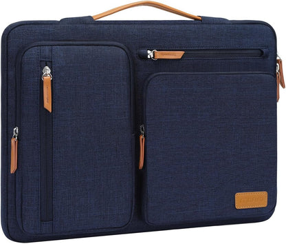 MOSISO 360 Protective Laptop Case 13-17.3 inch, 13 13.3 14 15 16 17.3 inch Laptop Sleeve Compatible with MacBook Air M4 M3 M2 2025 2024 2023, Dell XPS Plus, Side Open Carrying Case with 4 Zipper Pockets&Handle