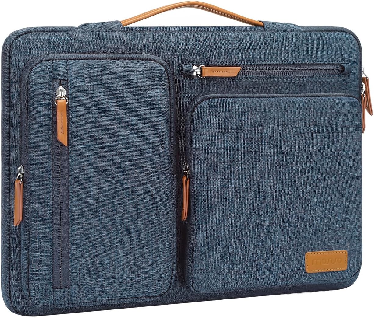 MOSISO 360 Protective Laptop Case 13-17.3 inch, 13 13.3 14 15 16 17.3 inch Laptop Sleeve Compatible with MacBook Air M4 M3 M2 2025 2024 2023, Dell XPS Plus, Side Open Carrying Case with 4 Zipper Pockets&Handle