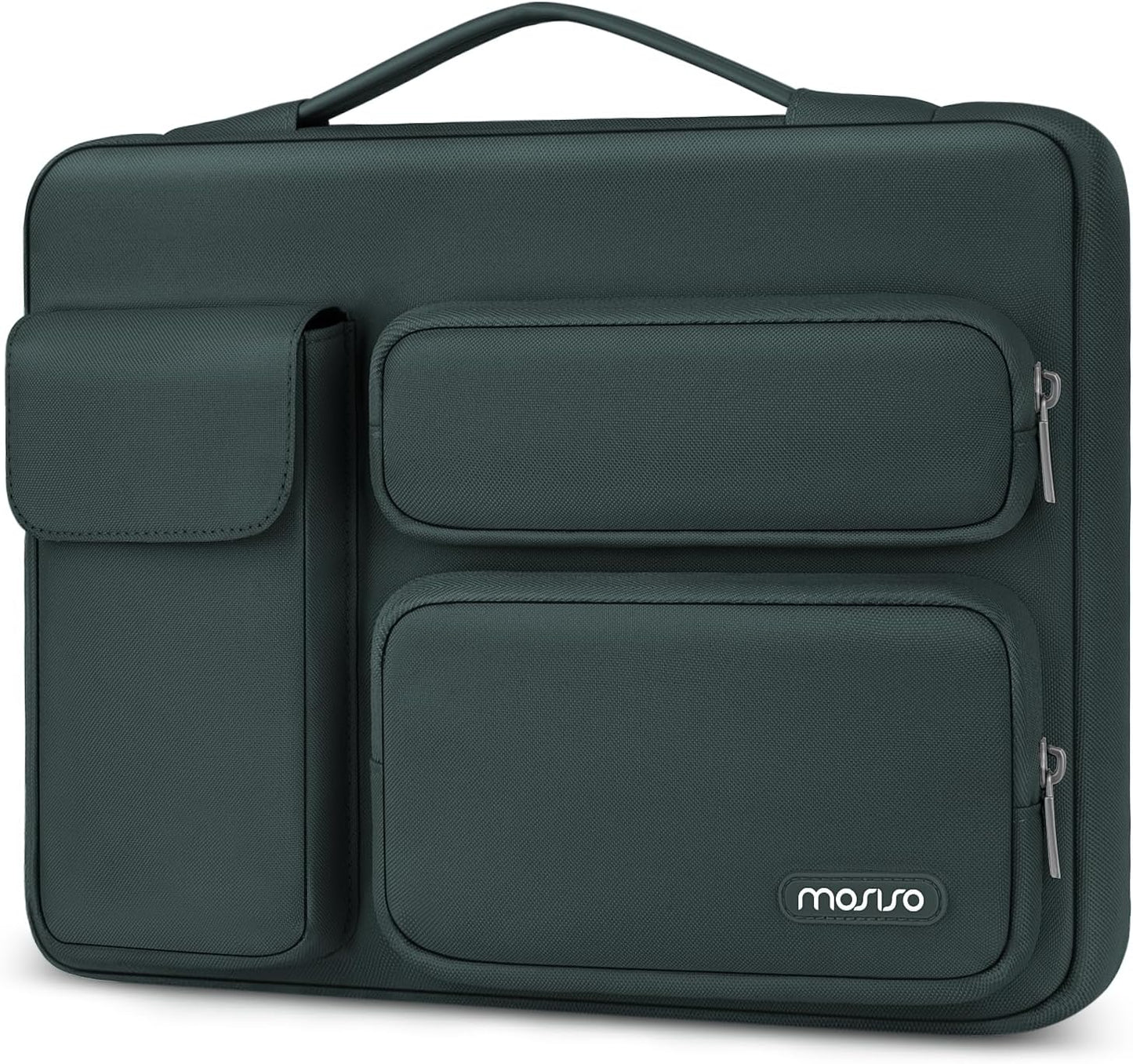 MOSISO 360 Protective Laptop Case 13.3 inch, 13-13.3 inch Laptop Sleeve Compatible with MacBook Air/Pro 13 / Pro 14, HP Dell ASUS Lenovo, Side Open Bag with 2 Raised&1 Flapover Pockets, Lavender Gray mysite