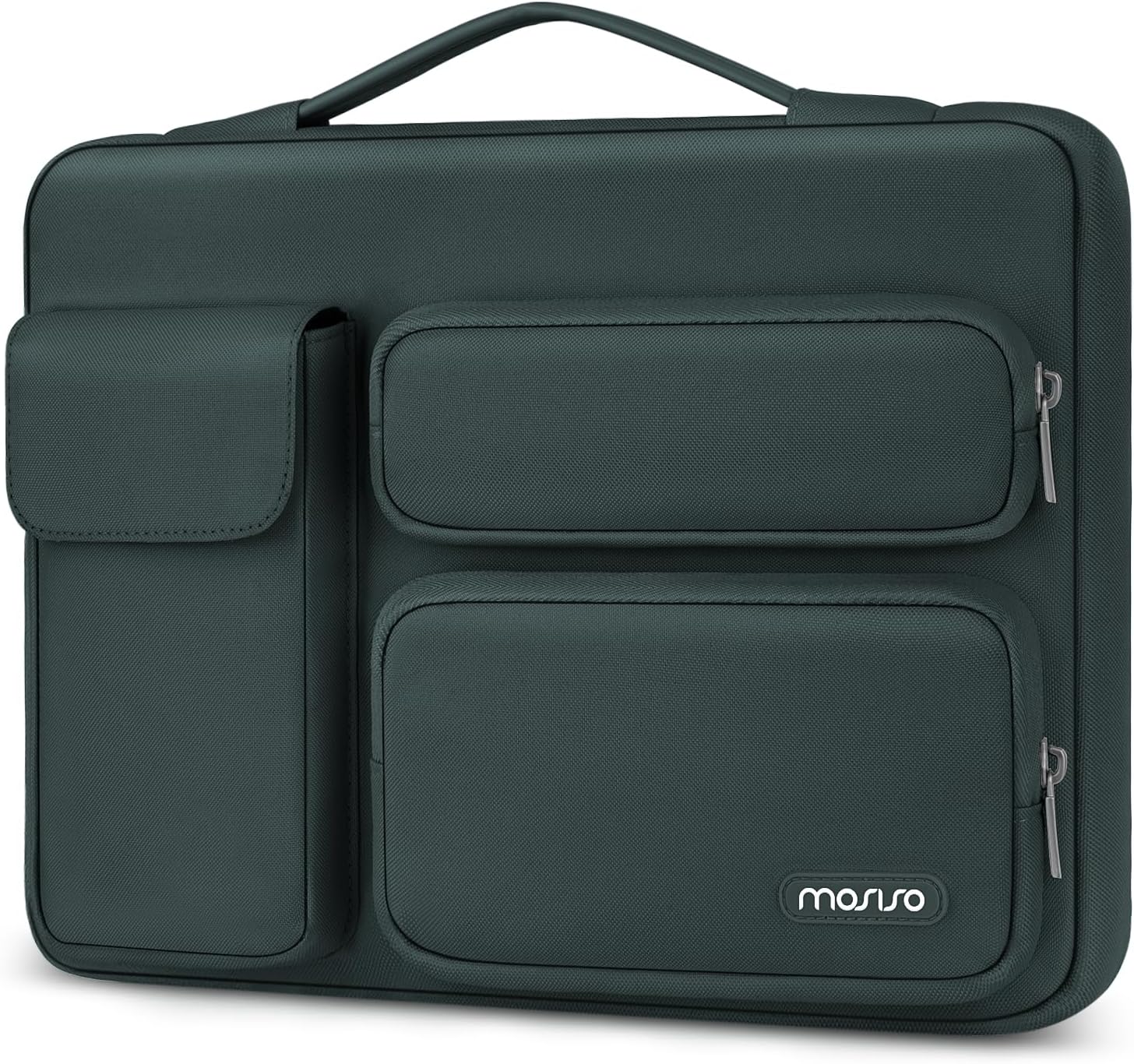 MOSISO 360 Protective Laptop Case 13.3 inch, 13-13.3 inch Laptop Sleeve Compatible with MacBook Air/Pro 13 / Pro 14, HP Dell ASUS Lenovo, Side Open Bag with 2 Raised&1 Flapover Pockets, Lavender Gray mysite