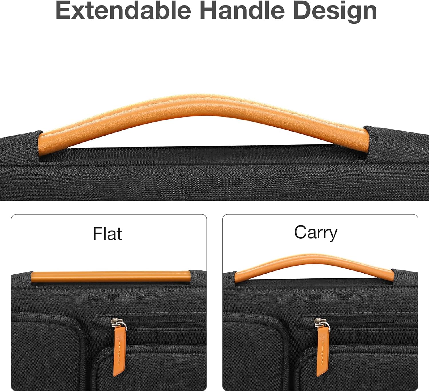 MOSISO 12.9 inch Tablet Sleeve Case for iPad Pro 13 M4 & iPad Air 13 M3 M2, iPad Pro 12.9 M2 M1 6/5th with Magic Keyboard&Smart Keyboard Folio, Side Open Carrying Bag with 4 Zipper Pockets, Black