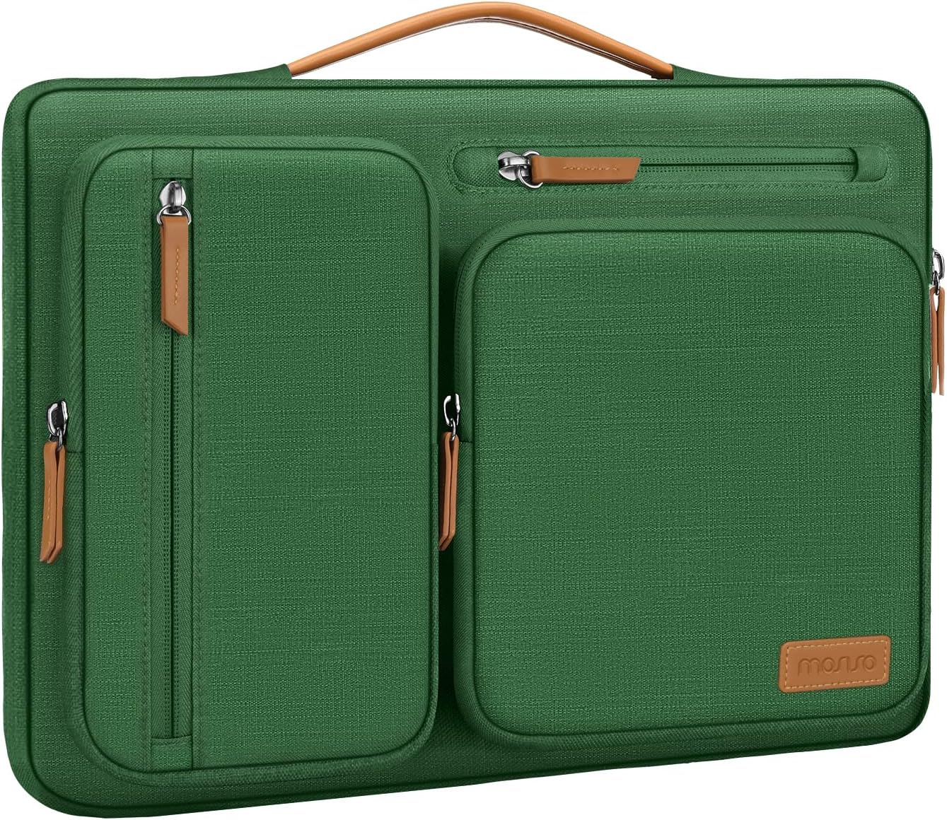 MOSISO 360 Protective Laptop Case 13-17.3 inch, 13 13.3 14 15 16 17.3 inch Laptop Sleeve Compatible with MacBook Air M4 M3 M2 2025 2024 2023, Dell XPS Plus, Side Open Carrying Case with 4 Zipper Pockets&Handle