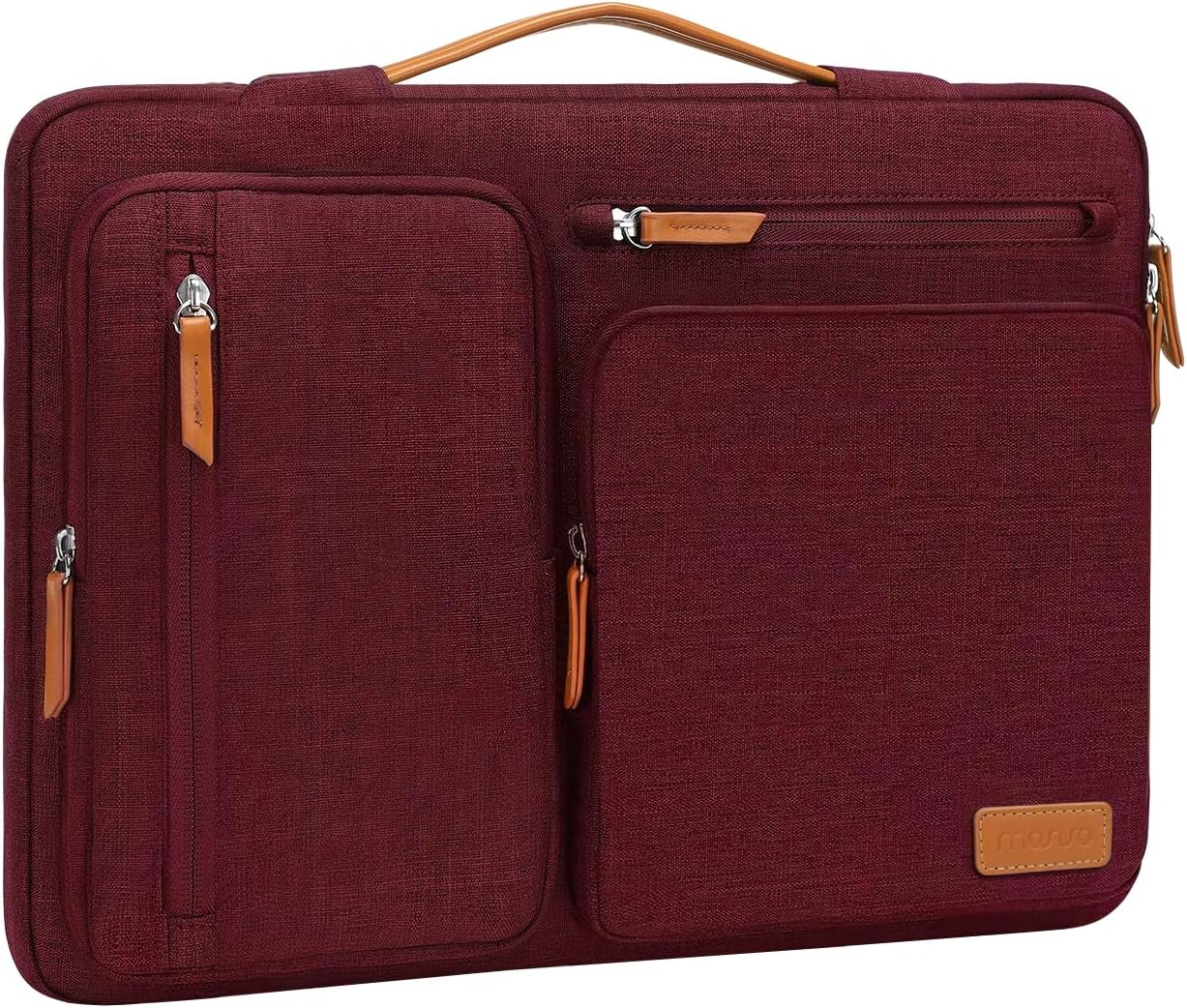 MOSISO 360 Protective Laptop Case 13-17.3 inch, 13 13.3 14 15 16 17.3 inch Laptop Sleeve Compatible with MacBook Air M4 M3 M2 2025 2024 2023, Dell XPS Plus, Side Open Carrying Case with 4 Zipper Pockets&Handle