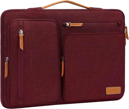 MOSISO 360 Protective Laptop Case 13-17.3 inch, 13 13.3 14 15 16 17.3 inch Laptop Sleeve Compatible with MacBook Air M4 M3 M2 2025 2024 2023, Dell XPS Plus, Side Open Carrying Case with 4 Zipper Pockets&Handle