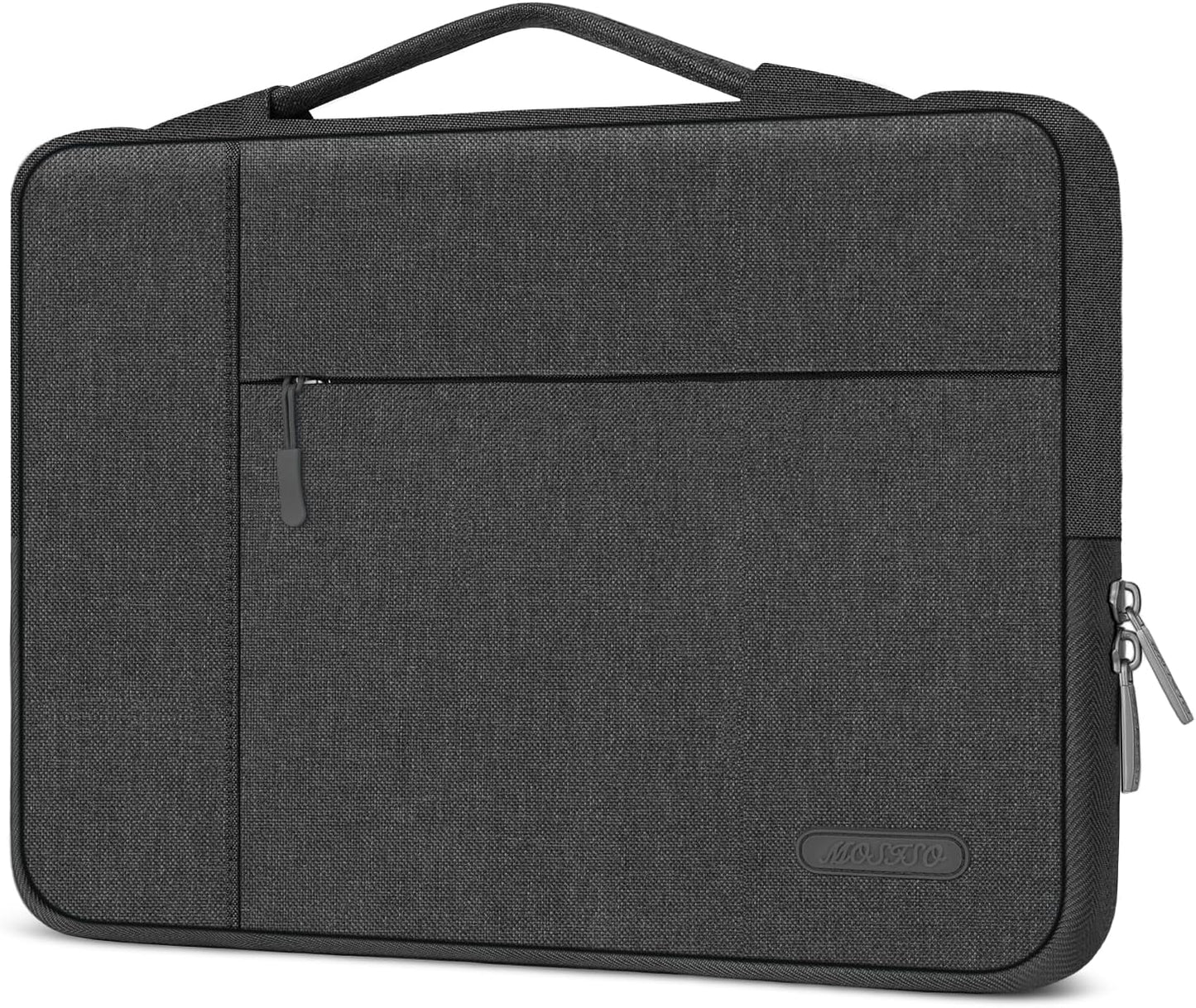 MOSISO Laptop Case 12.3-16 inch, 12.3 13 13.3 14 15 16 inch Laptop Sleeve with Handle Compatible with MacBook Air 15 inch M5 A3448 M4 A3241 M3 A3114 M2 A2941 2026-2023, Dell XPS, Polyester Multifunctional Computer Bag, Black