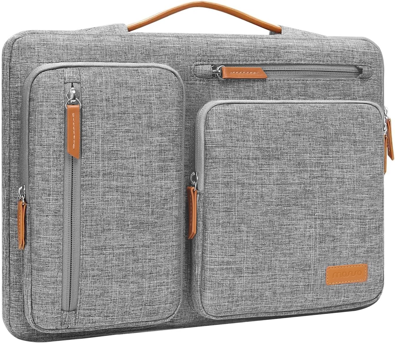 MOSISO 360 Protective Laptop Case 13-17.3 inch, 13 13.3 14 15 16 17.3 inch Laptop Sleeve Compatible with MacBook Air M4 M3 M2 2025 2024 2023, Dell XPS Plus, Side Open Carrying Case with 4 Zipper Pockets&Handle