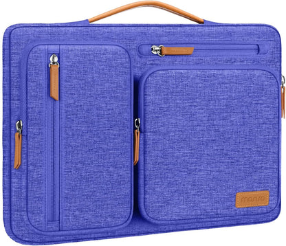 MOSISO 360 Protective Laptop Case 13-17.3 inch, 13 13.3 14 15 16 17.3 inch Laptop Sleeve Compatible with MacBook Air M4 M3 M2 2025 2024 2023, Dell XPS Plus, Side Open Carrying Case with 4 Zipper Pockets&Handle