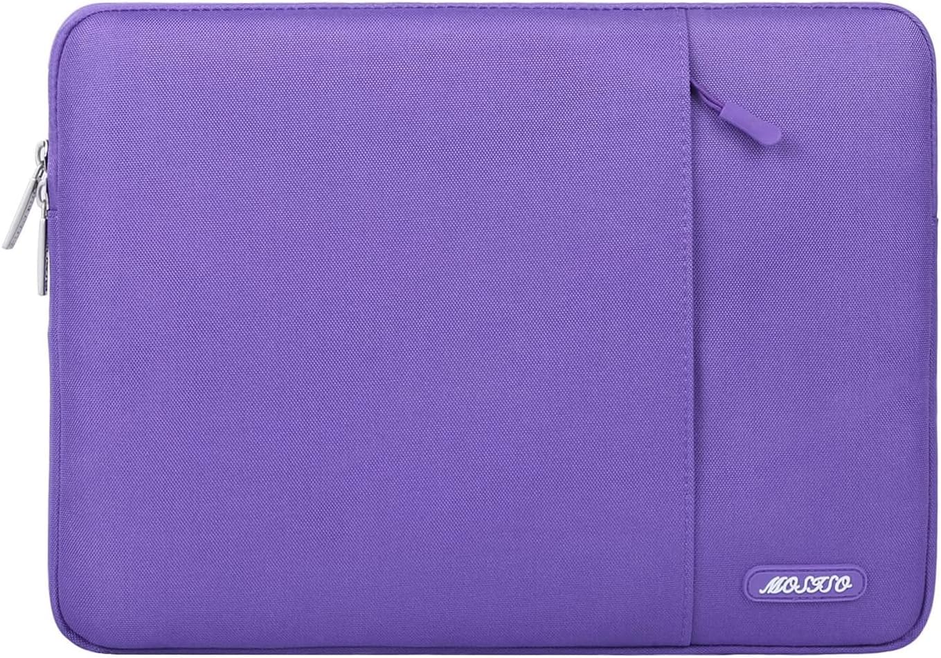 MOSISO Laptop Case 13-18.5 inch, 12.3 13 13.3 14 15 16 17.3 18.5 24 inch Laptop Sleeve Compatible with MacBook Pro 16 M5 M4 M3 M2 M1, HP Acer Dell Lenovo ASUS, Polyester Vertical Computer Sleeve Bag with Pocket, Black