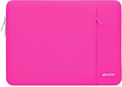 MOSISO Laptop Case 13-18.5 inch, 12.3 13 13.3 14 15 16 17.3 18.5 24 inch Laptop Sleeve Compatible with MacBook Pro 16 M5 M4 M3 M2 M1, HP Acer Dell Lenovo ASUS, Polyester Vertical Computer Sleeve Bag with Pocket, Black