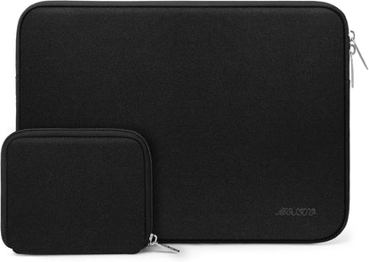 MOSISO Laptop Case 12.3-18.5 inch,12.3 13 13.3 14 15 16 17.3 18.5 inch Laptop Sleeve Bag Compatible with ASUS Gaming Monitor HP Dell Lenovo Notebook, Neoprene Computer Sleeve Bag with Small Case, Black