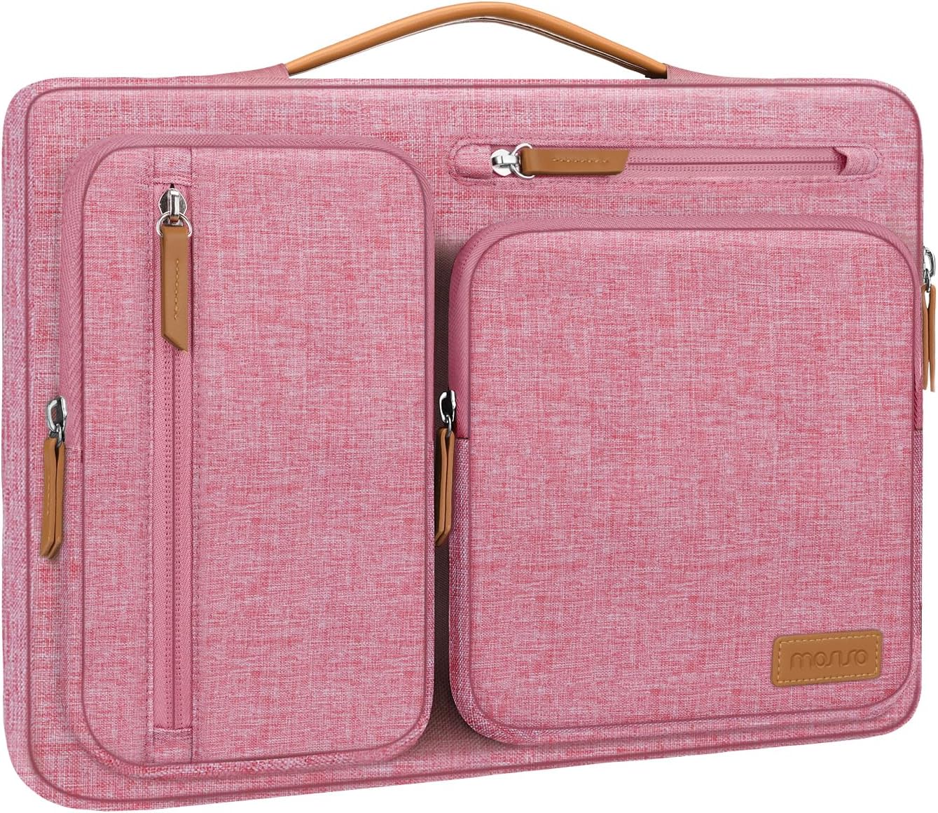 MOSISO 360 Protective Laptop Case 13-17.3 inch, 13 13.3 14 15 16 17.3 inch Laptop Sleeve Compatible with MacBook Air M4 M3 M2 2025 2024 2023, Dell XPS Plus, Side Open Carrying Case with 4 Zipper Pockets&Handle