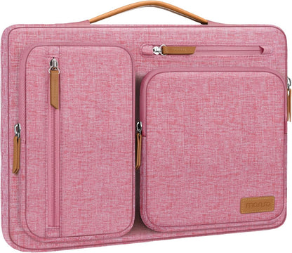 MOSISO 360 Protective Laptop Case 13-17.3 inch, 13 13.3 14 15 16 17.3 inch Laptop Sleeve Compatible with MacBook Air M4 M3 M2 2025 2024 2023, Dell XPS Plus, Side Open Carrying Case with 4 Zipper Pockets&Handle