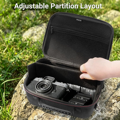 MOSISO EVA‑PU Hard Shell Digital Camera Travel Carrying Case with Custom Removable Dividers for Canon Sony DSLR Mirrorless Cameras