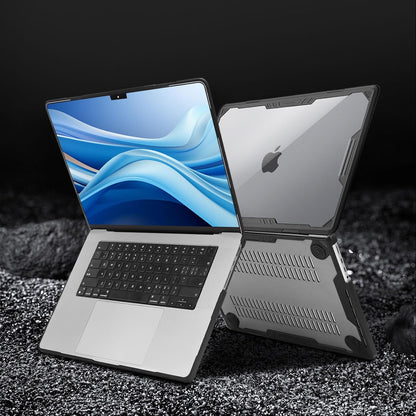 MOSISO Compatible with MacBook Pro 16 inch Case 2025-2021 M4 M3 M2 M1 A3403 A3186 A2991 A2780 A2485, Symmetric Geometric Heavy Duty Hard Shell Case with TPU Bumper&Keyboard Cover&Type C, Black