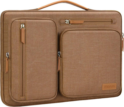 MOSISO 360 Protective Laptop Case 13-17.3 inch, 13 13.3 14 15 16 17.3 inch Laptop Sleeve Compatible with MacBook Air M4 M3 M2 2025 2024 2023, Dell XPS Plus, Side Open Carrying Case with 4 Zipper Pockets&Handle