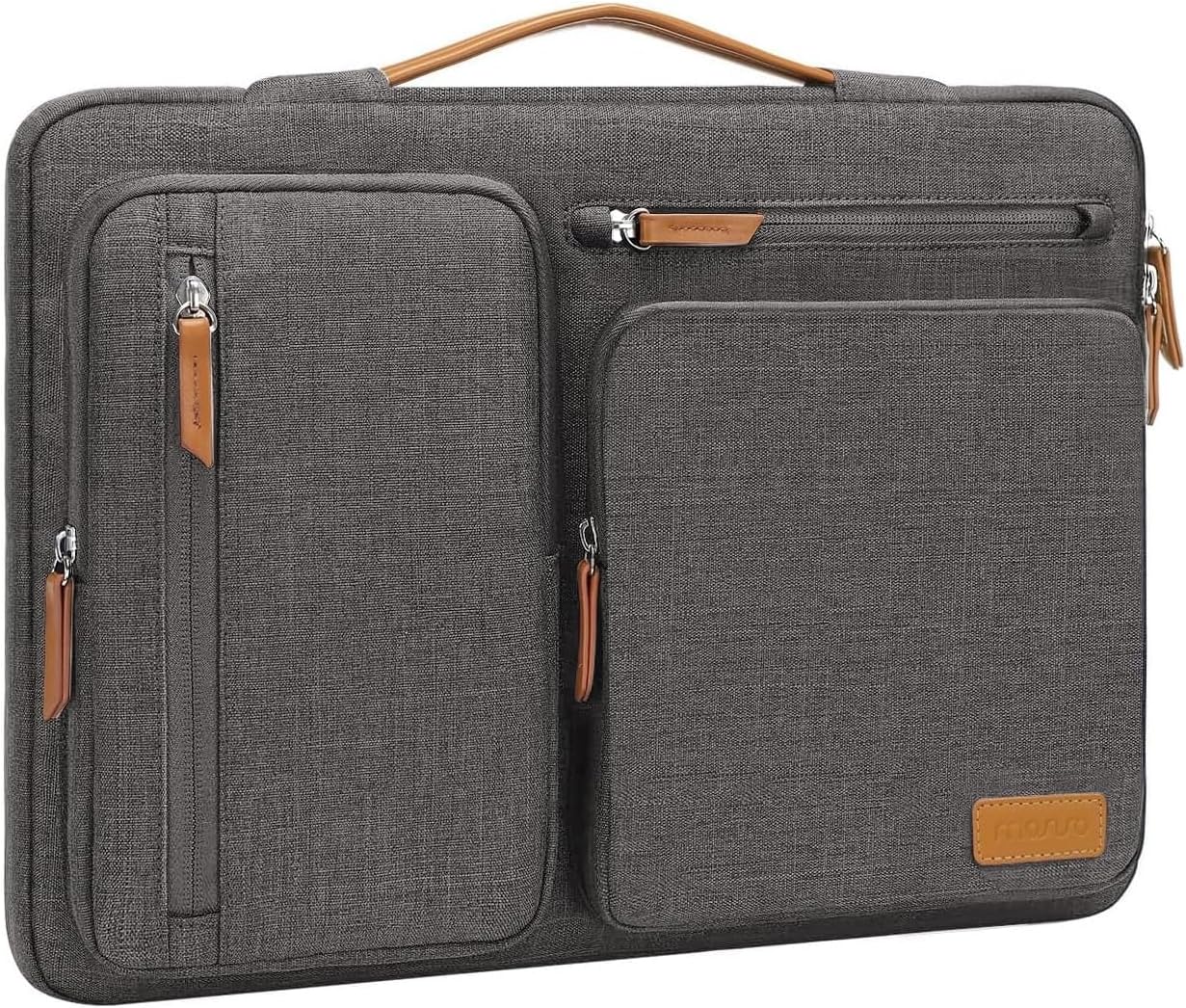 MOSISO 360 Protective Laptop Case 13-17.3 inch, 13 13.3 14 15 16 17.3 inch Laptop Sleeve Compatible with MacBook Air M4 M3 M2 2025 2024 2023, Dell XPS Plus, Side Open Carrying Case with 4 Zipper Pockets&Handle