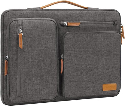MOSISO 360 Protective Laptop Case 13-17.3 inch, 13 13.3 14 15 16 17.3 inch Laptop Sleeve Compatible with MacBook Air M4 M3 M2 2025 2024 2023, Dell XPS Plus, Side Open Carrying Case with 4 Zipper Pockets&Handle