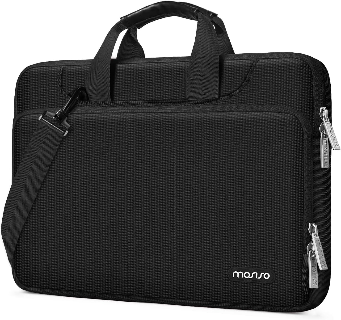 MOSISO 360 Protective Laptop Bag 13-17.3 inch, 13 13.3 14 16 17.3 inch Computer Bag Compatible with MacBook Air 13 inch/Pro 13 inch/Pro 14 inch,HP,Dell,Notebook, Laptop Carrying Case with Strap&Handle, Pink