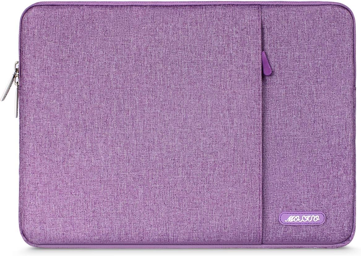 MOSISO Laptop Case 13-18.5 inch, 12.3 13 13.3 14 15 16 17.3 18.5 24 inch Laptop Sleeve Compatible with MacBook Pro 16 M5 M4 M3 M2 M1, HP Acer Dell Lenovo ASUS, Polyester Vertical Computer Sleeve Bag with Pocket, Black