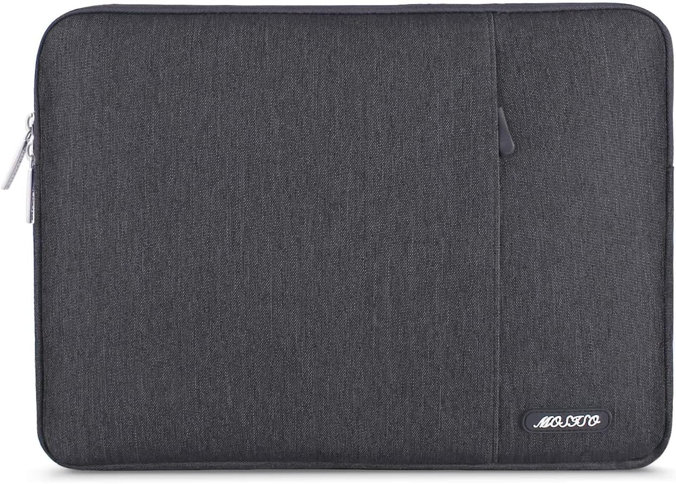 MOSISO Laptop Case 13-18.5 inch, 12.3 13 13.3 14 15 16 17.3 18.5 24 inch Laptop Sleeve Compatible with MacBook Pro 16 M5 M4 M3 M2 M1, HP Acer Dell Lenovo ASUS, Polyester Vertical Computer Sleeve Bag with Pocket, Black