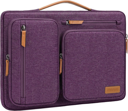 MOSISO 360 Protective Laptop Case 13-17.3 inch, 13 13.3 14 15 16 17.3 inch Laptop Sleeve Compatible with MacBook Air M4 M3 M2 2025 2024 2023, Dell XPS Plus, Side Open Carrying Case with 4 Zipper Pockets&Handle