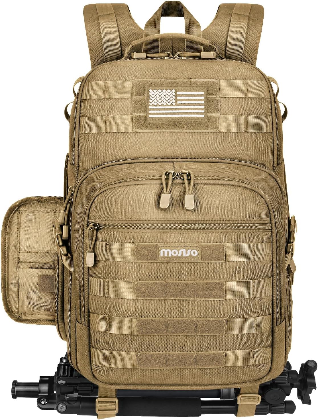 MOSISO Camera Backpack, DSLR/SLR/Mirrorless Tactical Camera Bag Case with Laptop Compartment Compatible with Canon/Nikon/Sony, Black mysite