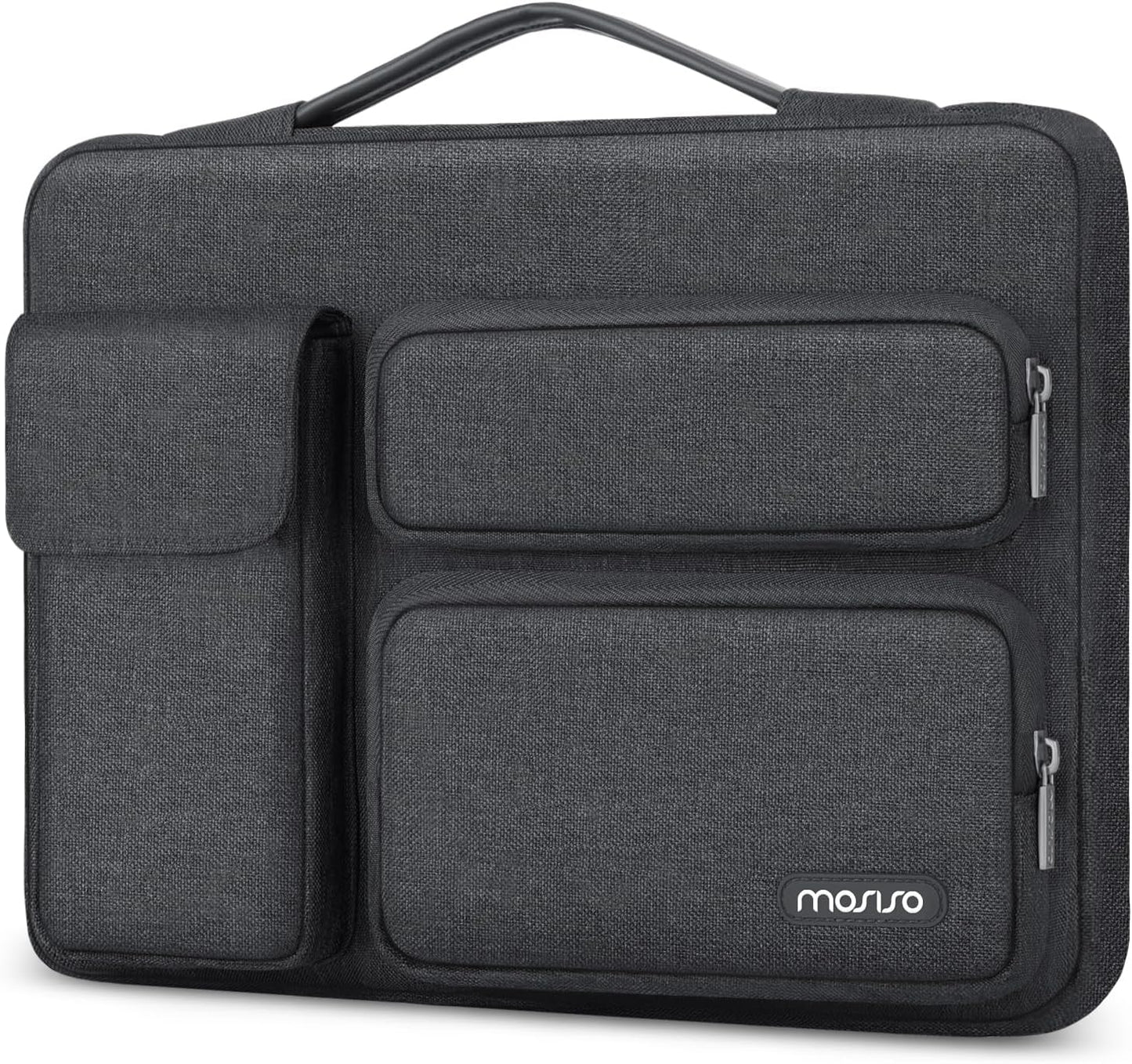 MOSISO 360 Protective Laptop Case 13.3 inch, 13-13.3 inch Laptop Sleeve Compatible with MacBook Air/Pro 13 / Pro 14, HP Dell ASUS Lenovo, Side Open Bag with 2 Raised&1 Flapover Pockets, Lavender Gray mysite