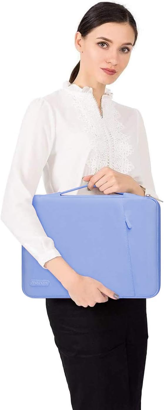 MOSISO Compatible with MacBook Air 13 inch Case 2022 2021 2020 2019 2018 Release A2337 M1 A2179 A1932 Retina Display Touch ID, Plastic Hard Shell&360 Protective Sleeve Bag&Keyboard Skin, Serenity Blue iMosiso