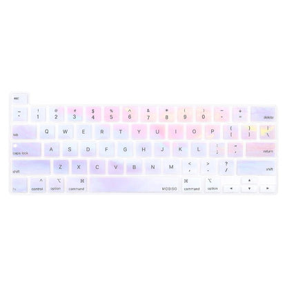 MOSISO Keyboard Cover Silicone Skin Compatible with MacBook Pro 13 inch M2 2023-2020 M1 A2338 A2289 A2251 & Compatible with MacBook Pro 16 inch 2020 2019 A2141 Touch ID, Colorful Clouds