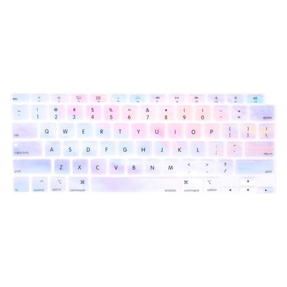 MOSISO Keyboard Cover Only Compatible with MacBook Air 13 inch 2021 2020 Release A2337 M1 A2179 Retina Display with Touch ID Backlit Magic Keyboard, Waterproof Protective Silicone Skin,Colorful Clouds