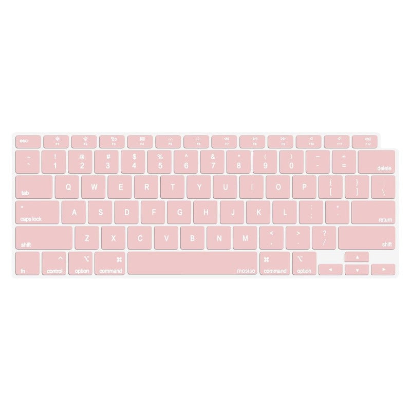 MOSISO Keyboard Cover Compatible with MacBook Air 13 inch 2022 2021 2020 Release A2337 M1 A2179 Retina Display with Touch ID Backlit Magic Keyboard, Waterproof Protective Silicone Skin