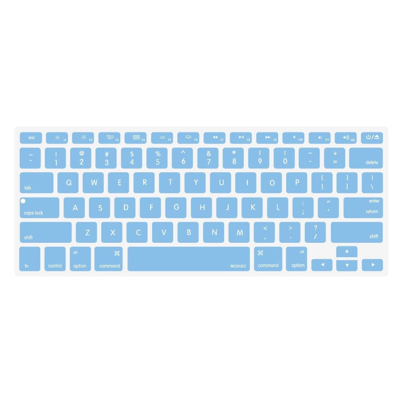 MOSISO Silicone Keyboard Cover Compatible with MacBook Air 13 inch A1466 A1369 2010-2017&Compatible with MacBook Pro 13/15 inch (with/Without Retina Display, 2015 or Older Version)