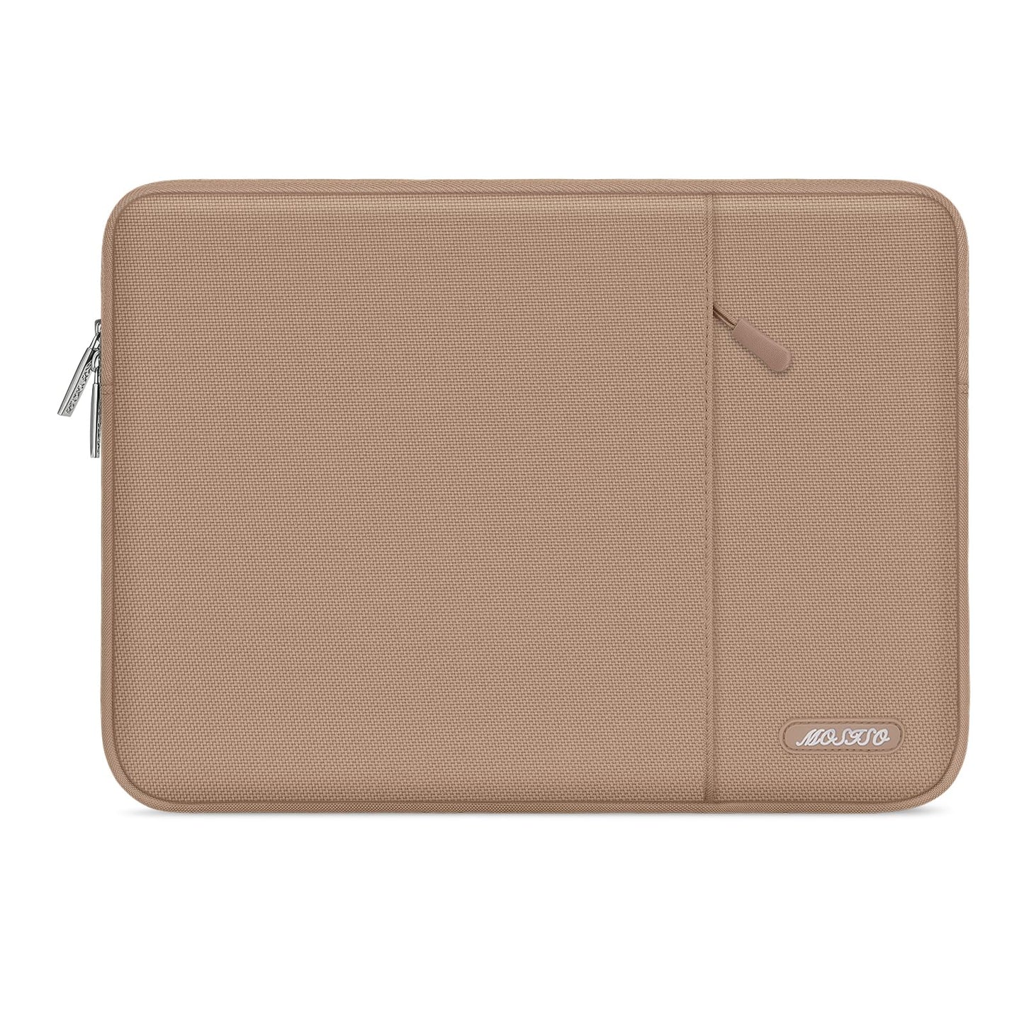 MOSISO Polyester Vertical Laptop Sleeve with Front Pocket, 12.3-18.5 Inch Universal Fit for MacBook Pro 16 M1/M2/M3/M4/M5, HP Dell Lenovo Acer Asus, Compatible with MacBook Neo, Dozens of Colors Available