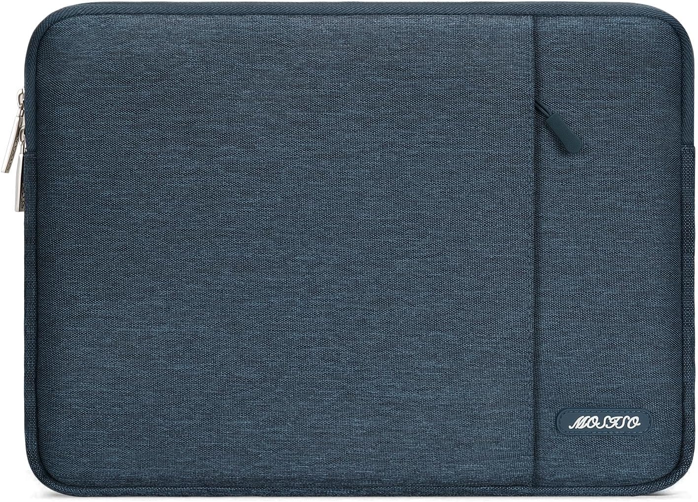 MOSISO Laptop Case 13-18.5 inch, 12.3 13 13.3 14 15 16 17.3 18.5 24 inch Laptop Sleeve Compatible with MacBook Pro 16 M5 M4 M3 M2 M1, HP Acer Dell Lenovo ASUS, Polyester Vertical Computer Sleeve Bag with Pocket, Black