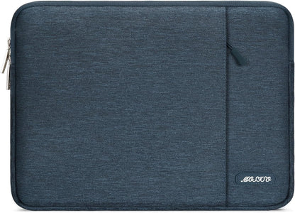 MOSISO Laptop Case 13-18.5 inch, 12.3 13 13.3 14 15 16 17.3 18.5 24 inch Laptop Sleeve Compatible with MacBook Pro 16 M5 M4 M3 M2 M1, HP Acer Dell Lenovo ASUS, Polyester Vertical Computer Sleeve Bag with Pocket, Black