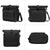 MOSISO Camera Crossbody Shoulder Messenger Bag, DSLR/SLR/Mirrorless Photography Canvas Camera Case with Expandable Roll Top Compartment Compatible with Canon/Nikon/Sony Camera and Lens, Black
