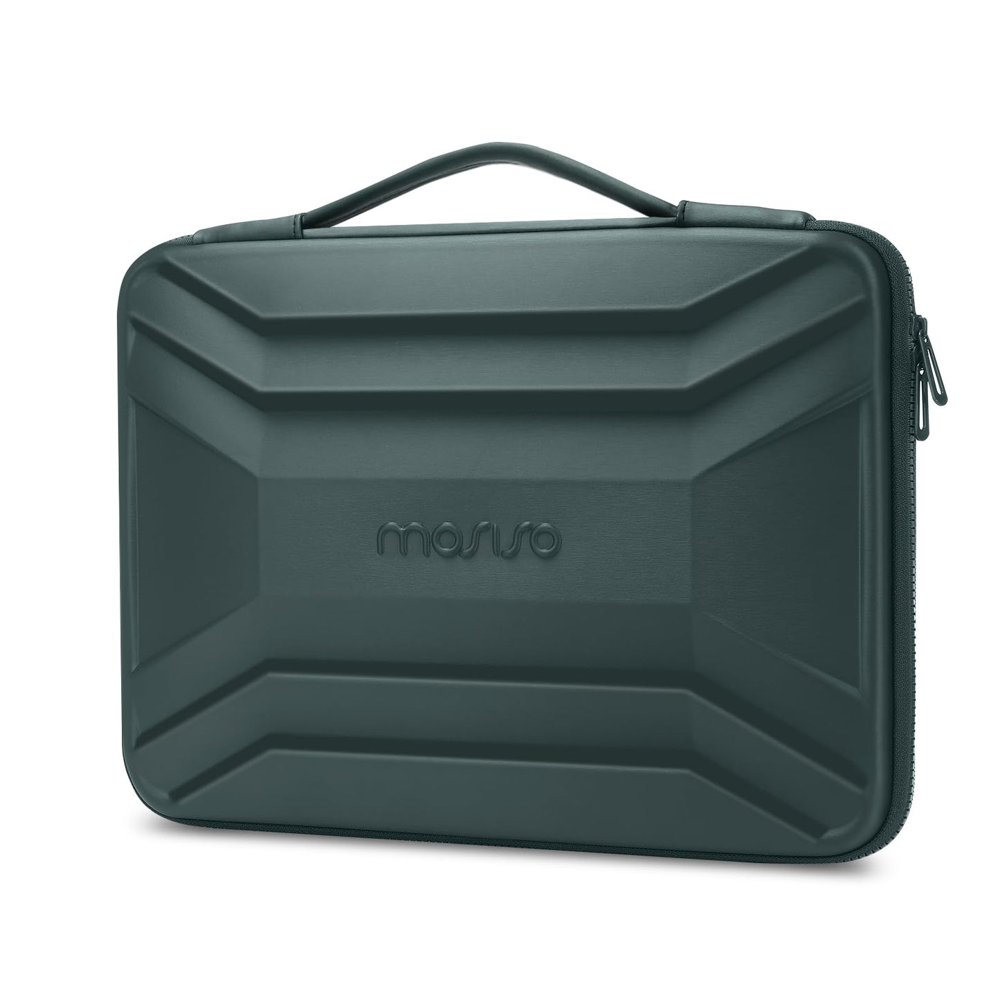 MOSISO 13-16 inch Laptop Hard Case, 13.3 inch Waterproof Shockproof Computer Bag Compatible with MacBook HP Dell, Symmetrical Trapezoid EVA Carrying Laptop Sleeve Hard Shell with Handle, Black