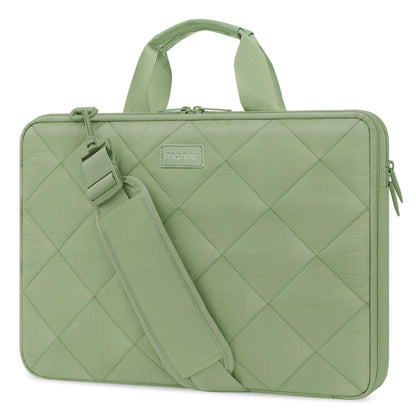 MOSISO 360 Protective Laptop Shoulder Bag, 13-15.6 inch Double Layer Fluffy Padded Laptop Bag with Anti-theft Zipper Compatible with MacBook Pro 16 inch, HP, Dell, Lenovo, Asus Notebook, Sand iMosiso