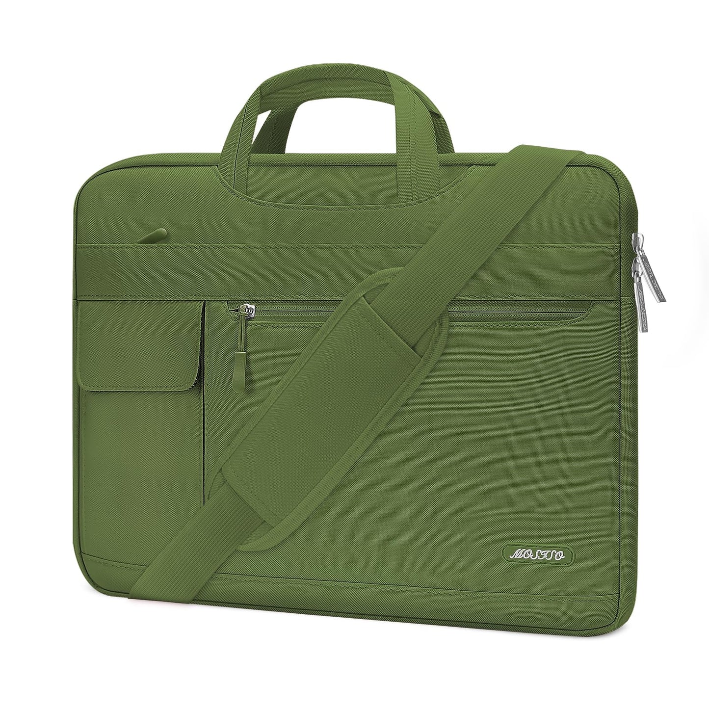 MOSISO Laptop Shoulder Bag Compatible with MacBook Air 13-16 inch M2 A2681 M1 A2337 A2179 A1932/Pro 13 M2 M1 A2338 A2251 A2289 A2159 A1989 A1706 A1708,Polyester Flapover Briefcase Sleeve Case iMosiso