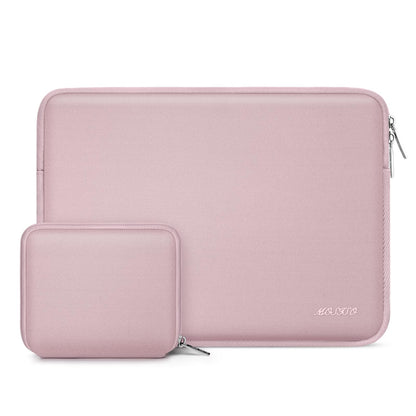 MOSISO 14 inch Laptop Case Sleeve Bag Compatible with HP Lenovo Dell | ASUS Acer | HP Stream | Dell Latitude | Lenovo IdeaPad | Neoprene Computer Sleeve | with Small Case | Baby Pink