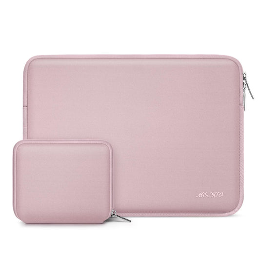 MOSISO 14 inch Laptop Case Sleeve Bag Compatible with HP Lenovo Dell | ASUS Acer | HP Stream | Dell Latitude | Lenovo IdeaPad | Neoprene Computer Sleeve | with Small Case | Baby Pink