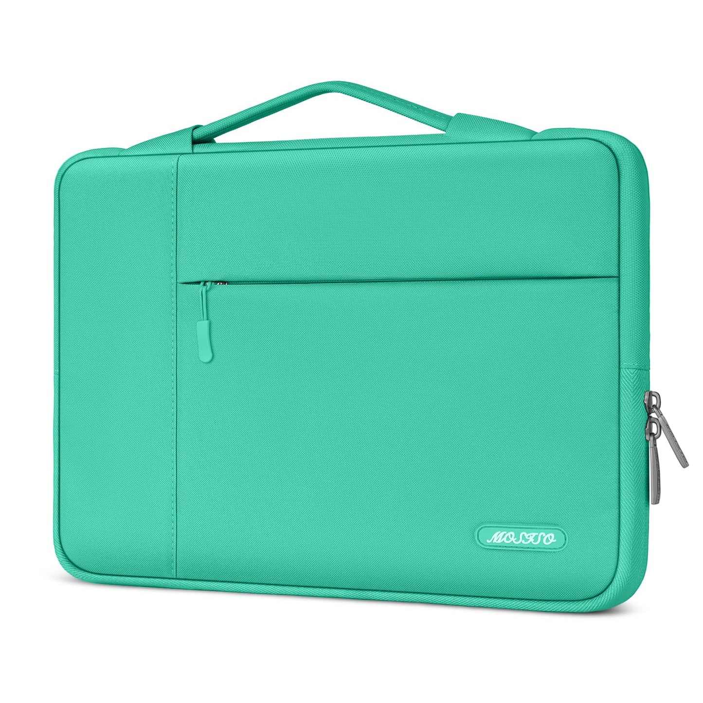 MOSISO Laptop Case 13.3-14 inch Sleeve with Handle for MacBook | Compatible with MacBook Air/Pro 13/Pro 14 | HP Dell ASUS Lenovo Notebook | Polyester Multifunctional Computer Bag | Pink