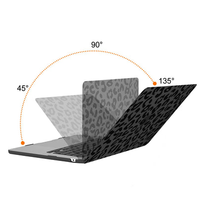 MOSISO Compatible with MacBook Air 15 inch M5 2026 M4 2025 M3 M2 2024 2023 A3448 A3241 A3114 A2941 with Touch ID, Protective Leopard Grain Hard Shell&Keyboard Cover&Screen Protector