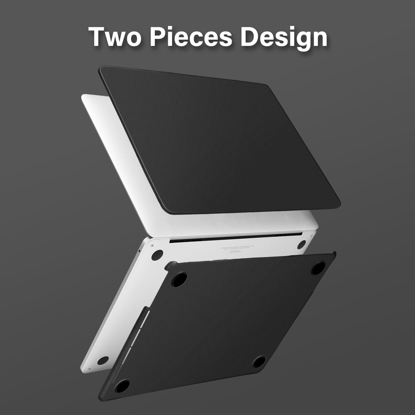 MOSISO Compatible with MacBook Pro 13 inch Case M2 2025, 2024, 2023, 2022-2016 A2338 M1 A2251 A2289 A2159 A1989 A1708 A1706,Shockproof Anti-Fingerprint Scratch Resistant PP Matte Soft Case, Black