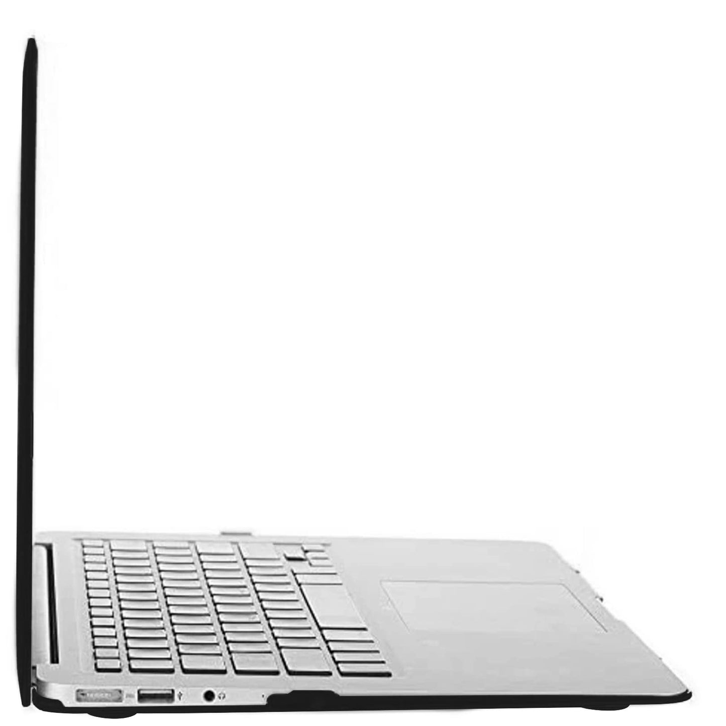 MOSISO Compatible with MacBook Air 13 inch Case (Models: A1466 & A1369, Older Version 2010-2017 Release), Protective Plastic Hard Shell Case Cover, Black