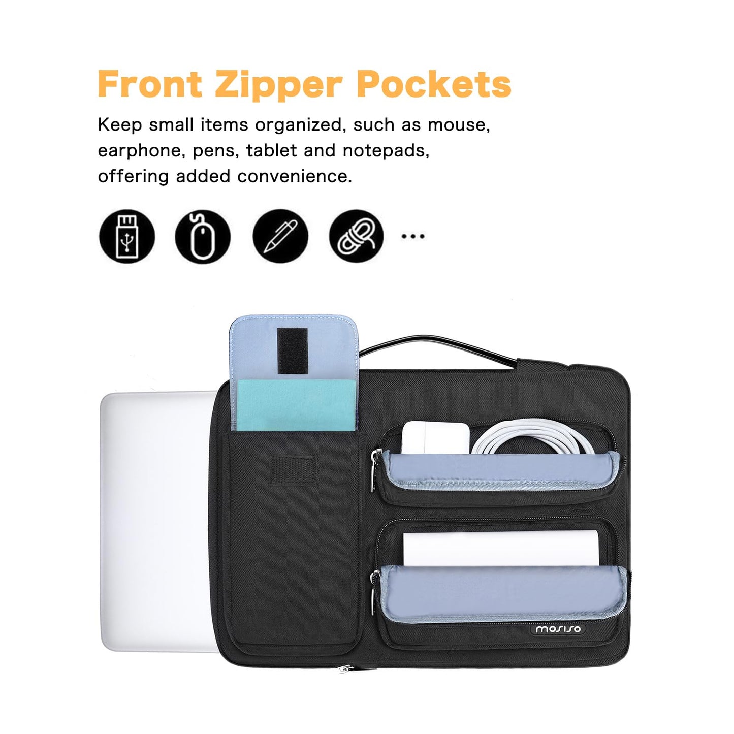 MOSISO Laptop Case Sleeve 15-15.6 inch 16 inch Compatible with MacBook Pro 16 HP Acer Dell Lenovo ASUS Notebook